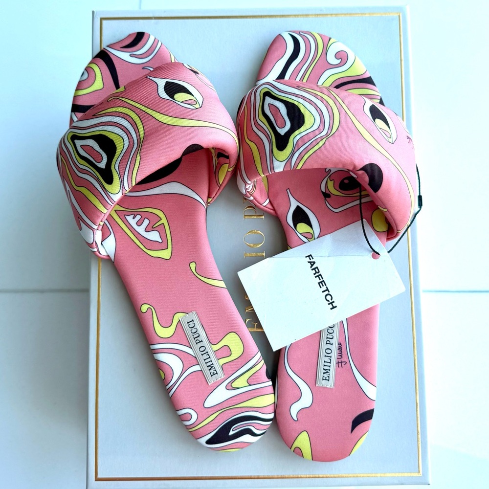 Emilio Pucci Silk Sandals -8